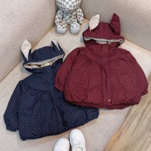 کاپشن دخترانه خال دار کد 8610